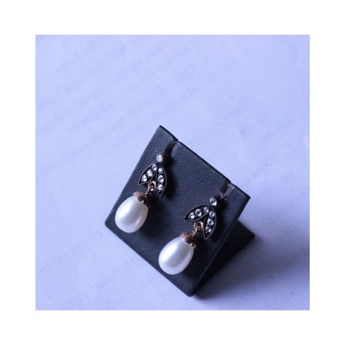 Antika Damla İnci Küpeler